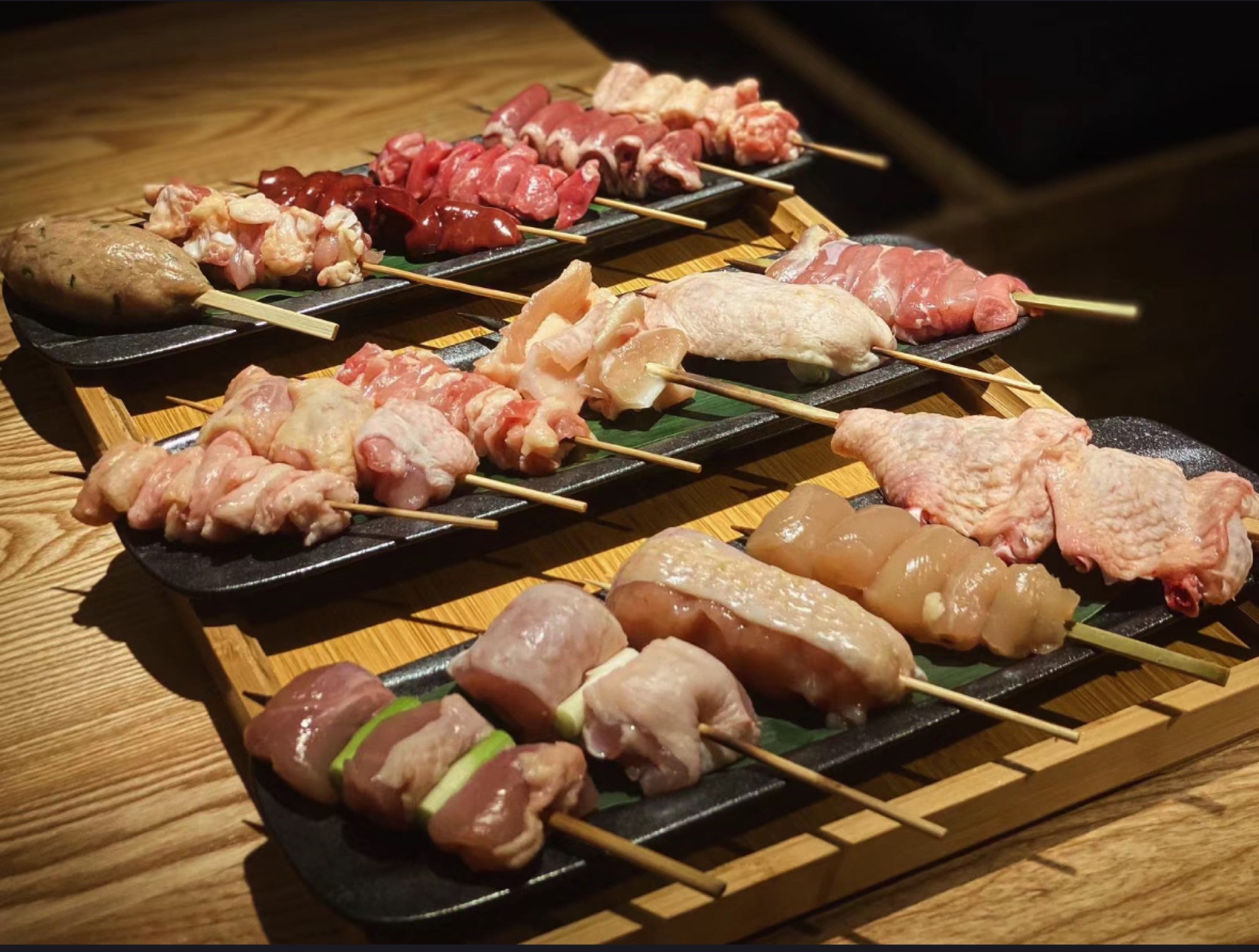 Hotori’s Beak-to-Tail yakitori — seventeen cuts from a whole Fosse Meadows chicken, grilled over binchotan
